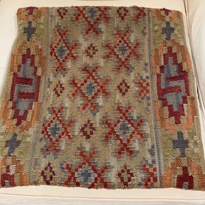 Pottery Barn Kilim Pillow Cover 18”x18”